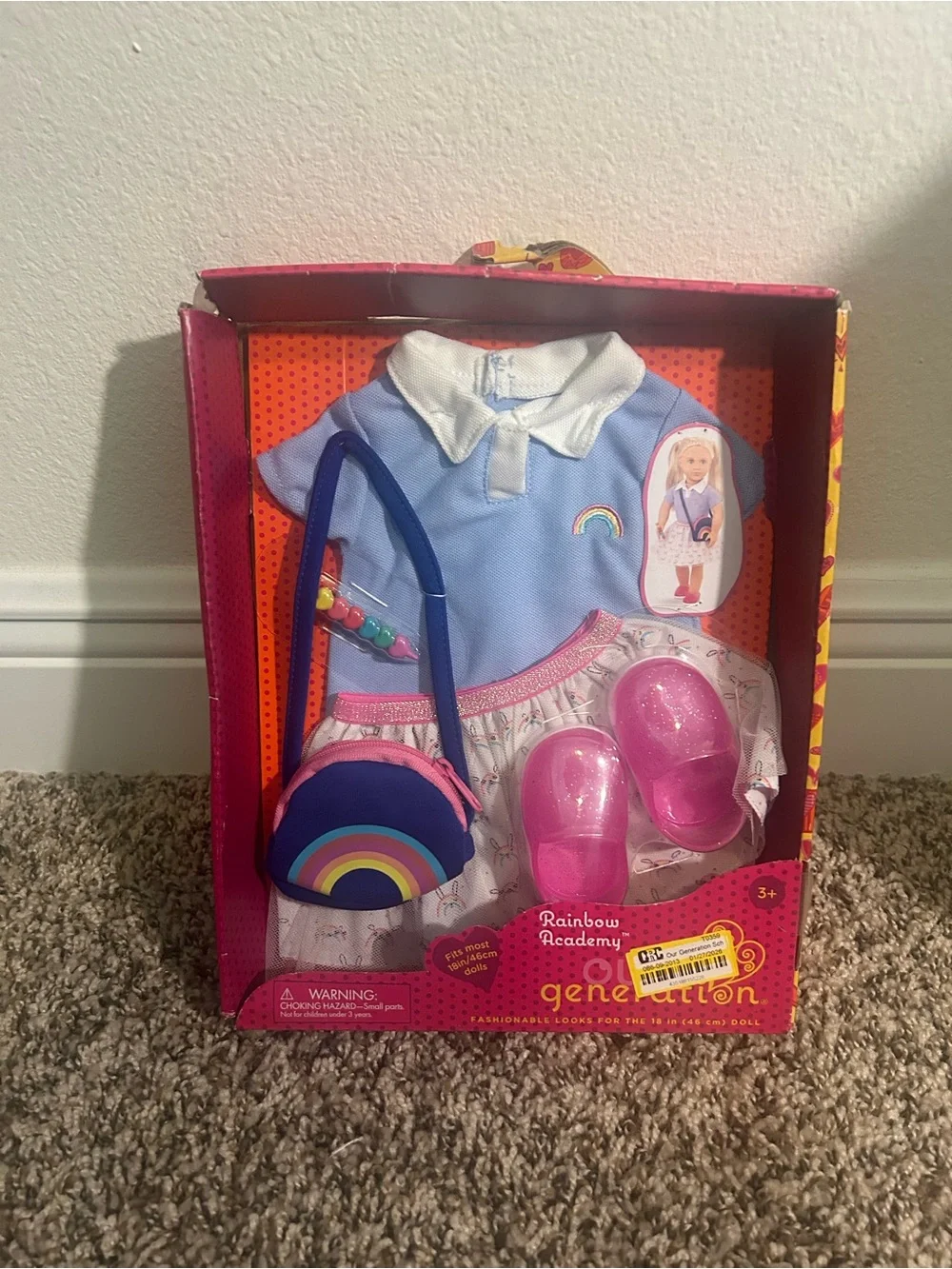 Our Generation Girl Rainbow Academy Doll Outfit